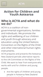 Mobile Screenshot of acya.org.nz